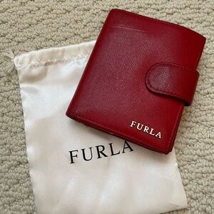 Authentic real leather pre-loved Furla wallet